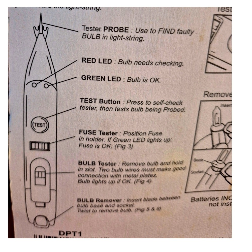 Light-String Saver All-In One Lightstring Troubleshooting Tool Bulb/Fuse Tester - Picture 5 of 9